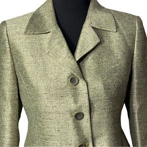 Kasper Olive Green Jacket Size 4P